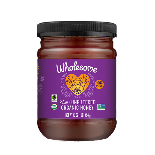 Wholesome Raw Honey Jar 1 Pack front view;Size_16oz - 1 Pack