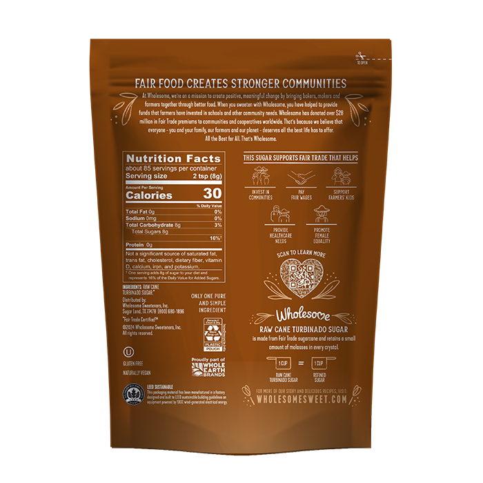 FAIR TRADE RAW CANE TURBINADO SUGAR