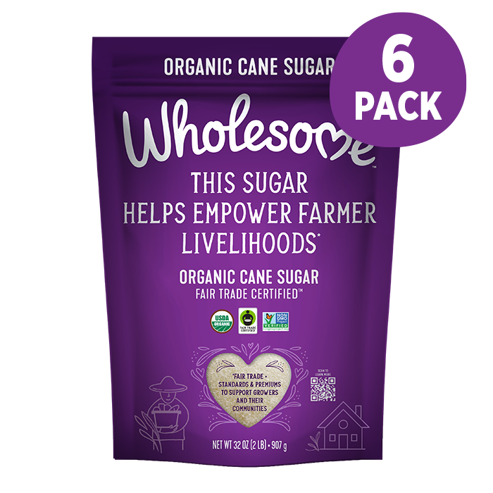 Wholesome Cane Sugar 6 Pack front view;Size_32oz - 6 Pack