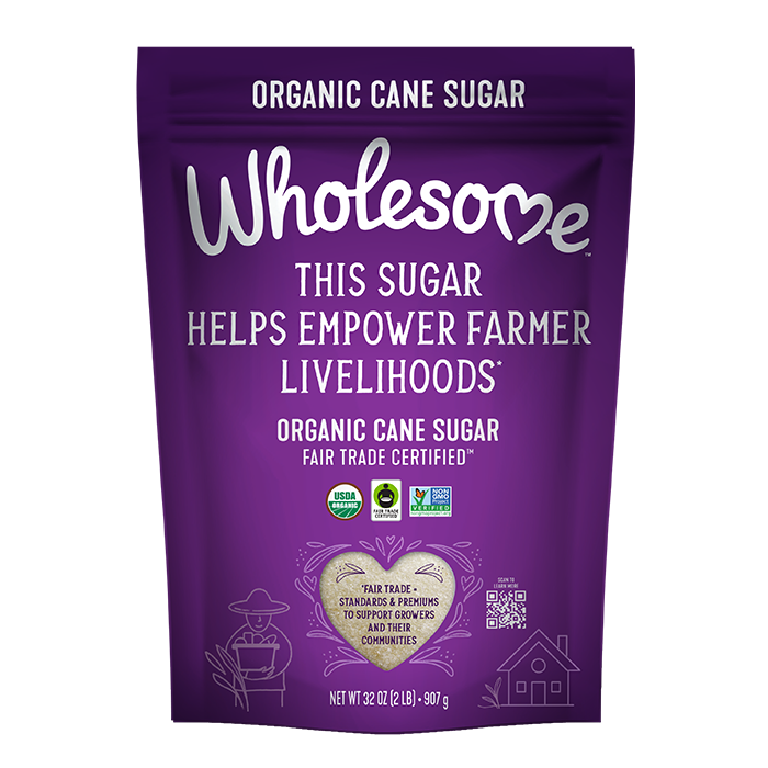 Wholesome Cane Sugar 1 Pack front view;Size_32oz - 1 Pack