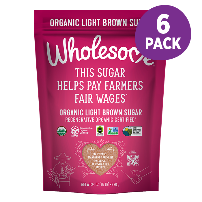 Wholesome Light Brown 6 Pack front view;Size_24oz - 6 Pack