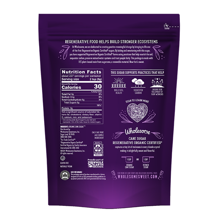 Wholesome Regen Cane 6 Pack back view;Size_4lb - 6 Pack