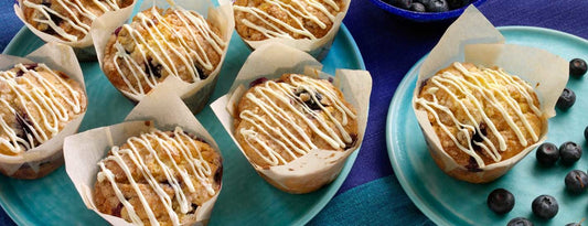 BLUEBERRY WHITE CHOCOLATE MUFFINS