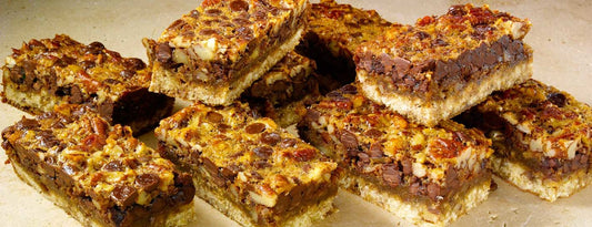 CHOCOLATE CHIP PECAN PIE BARS