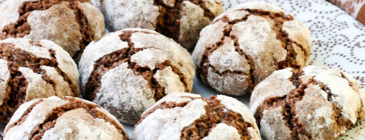 CHOCOLATE CRINKLE COOKIES