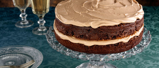 CHOCOLATE LAYER CAKE WITH PEANUT BUTTER FROSTING