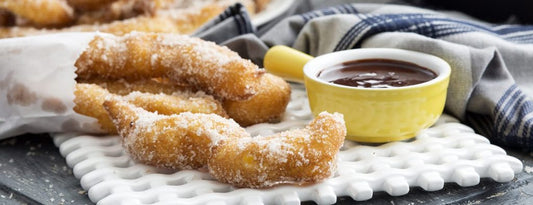 GLUTEN FREE CHURROS WITH CHOCOLATE DIPPING SAUCE