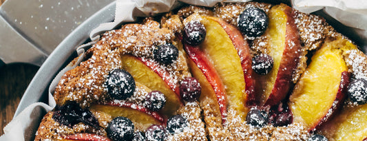 PEACH BLUEBERRY BREAKFAST CAKE