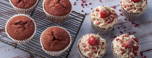 RUBY RED VELVET CUPCAKES