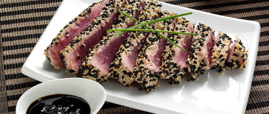 SEARED TUNA AND CARAMEL SOY SAUCE