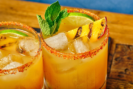 SMOKY PEACH MEZCAL MARGARITA