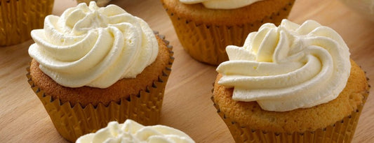 STEVIA VANILLA CUPCAKES & STEVIA CREAM CHEESE FROSTING