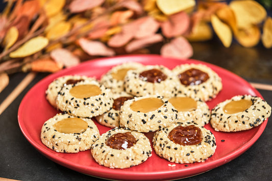 LEMON & FIG TAHINI THUMBPRINT COOKIES