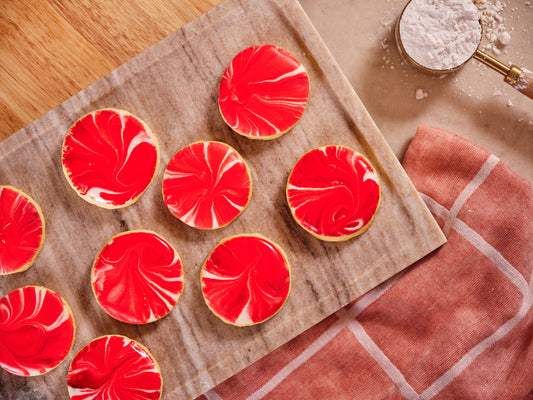 Peppermint Shortbread Cookies