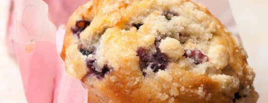 SUCANAT BLUEBERRY CRUNCH MUFFINS