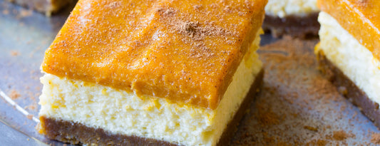 LAYERED PUMPKIN CHEESECAKE BARS