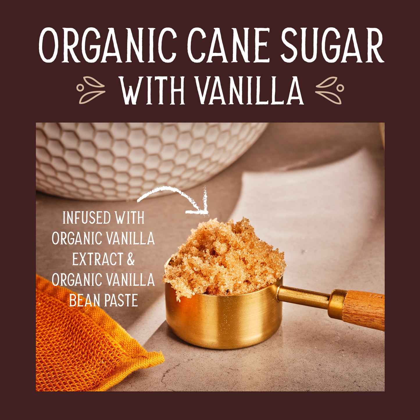 ORGANIC CANE SUGAR WITH VANILLA