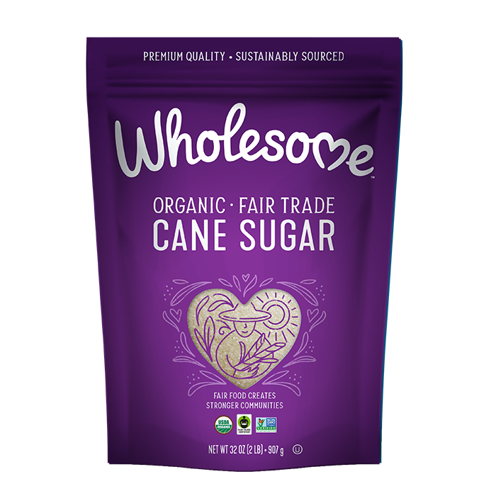 Wholesome Cane Sugar 1 Pack front view;Size_32oz - 1 Pack