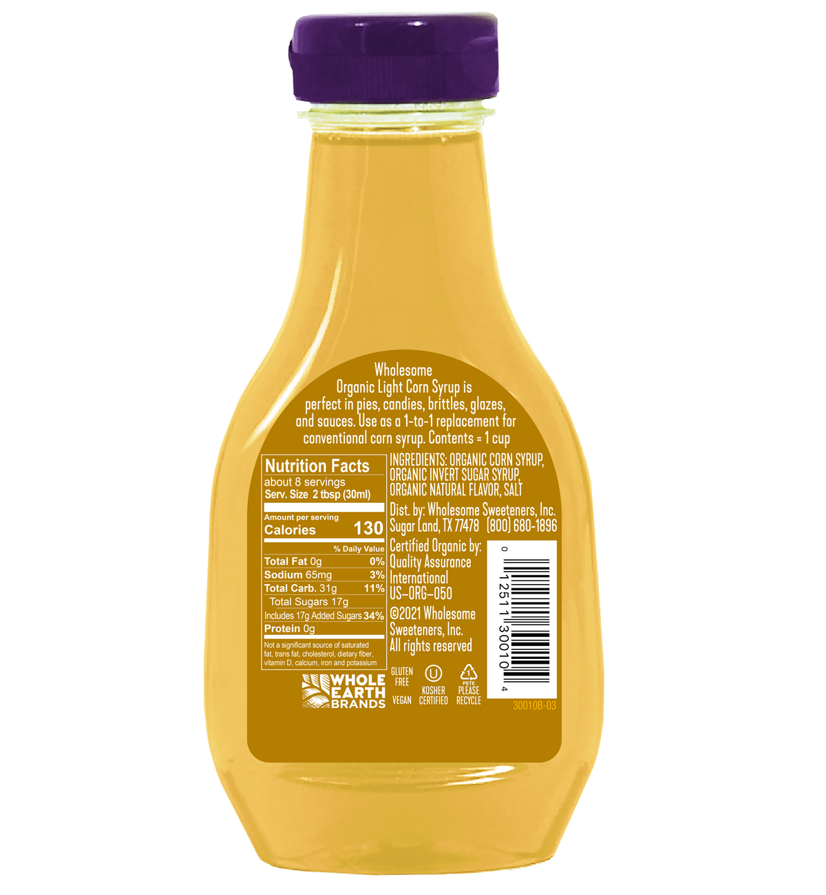 ORGANIC LIGHT CORN SYRUP – Wholesome Sweet