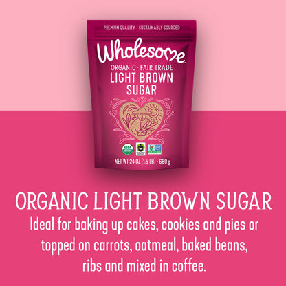 ORGANIC FAIR TRADE LIGHT BROWN SUGAR