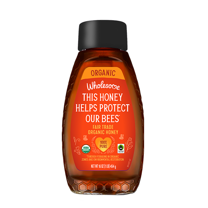 Wholesome Organic Honey 1 Pack front view;Size_16oz - 1 Pack