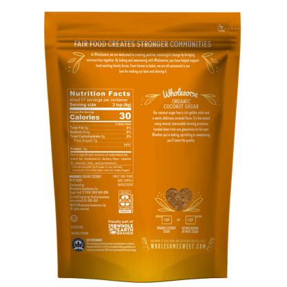 coconut palm sugar ingredients ORGANIC COCONUT SUGAR – Wholesome Sweet
