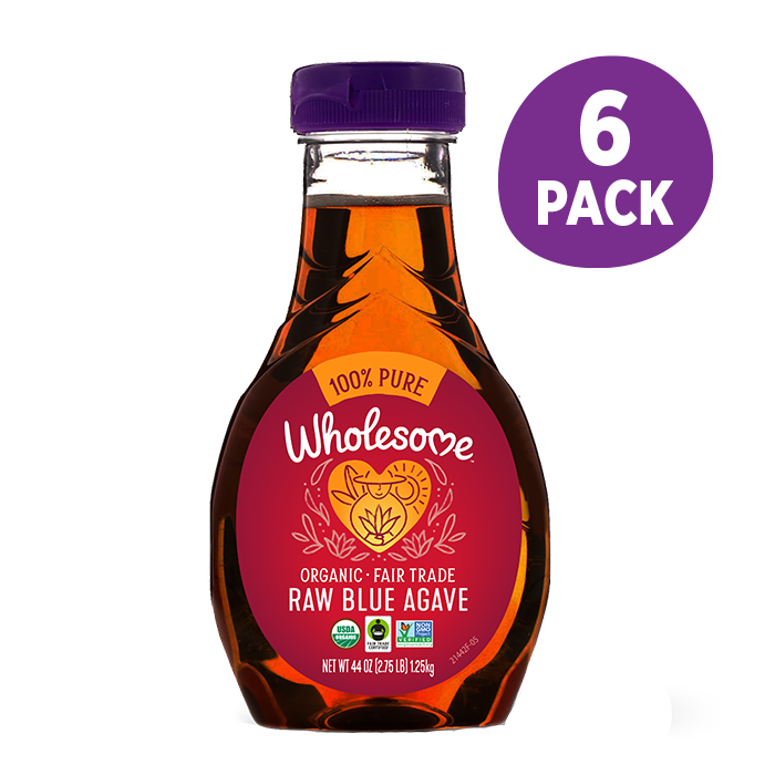 Wholesome Raw Blue Agave 6 Pack front view;Size_44oz - 6 Pack