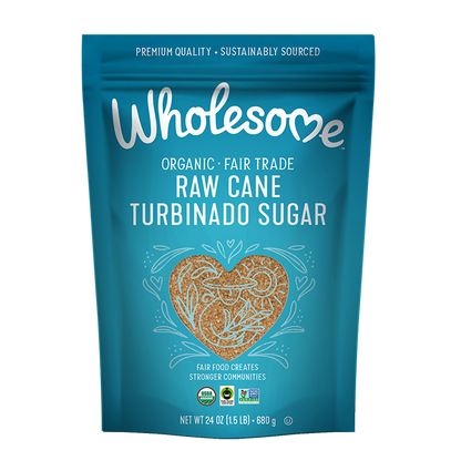 Wholesome Raw Cane Turbinado 1 Pack front view