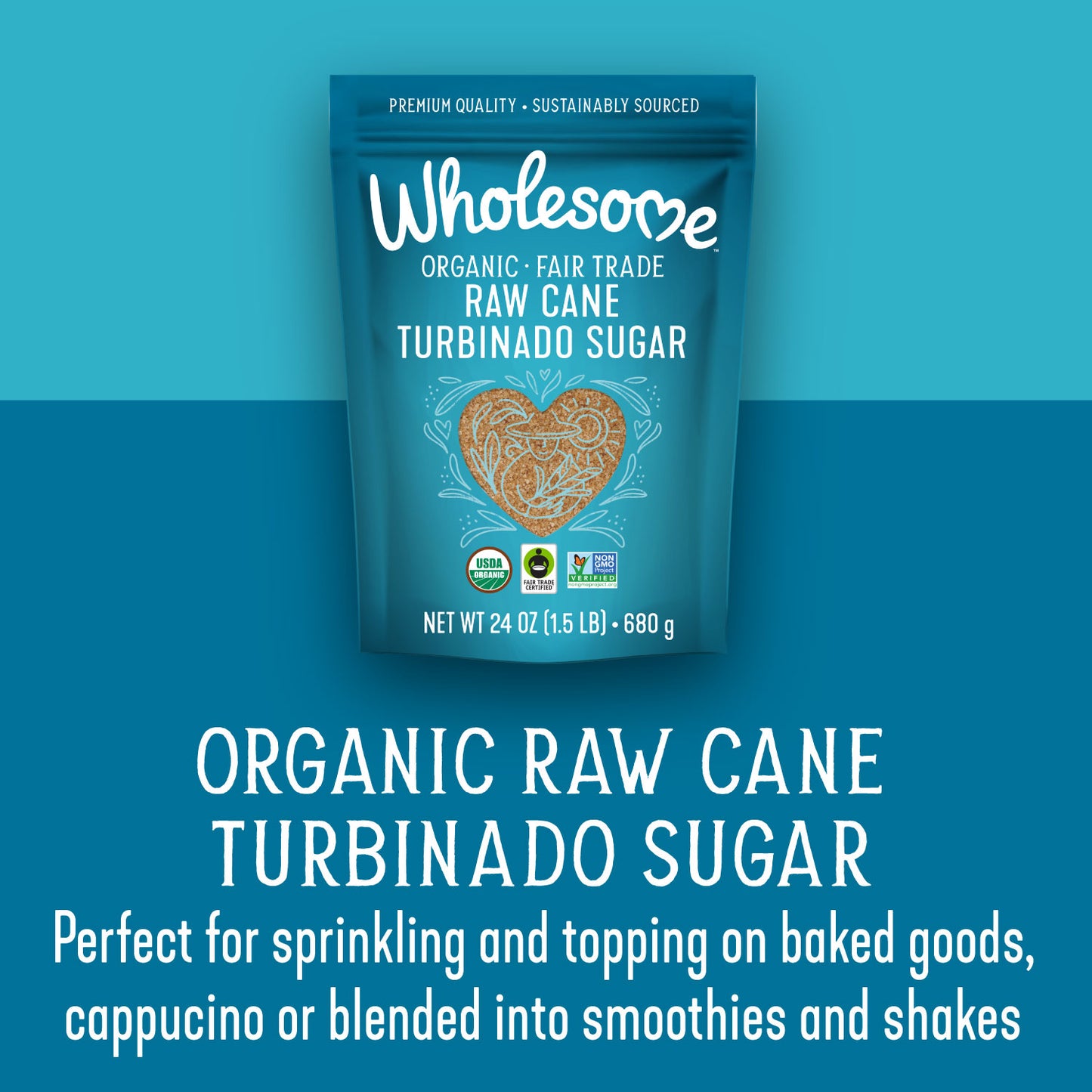 ORGANIC FAIR TRADE RAW CANE TURBINADO SUGAR