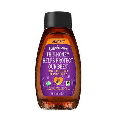 Wholesome Raw Honey 1 Pack front view