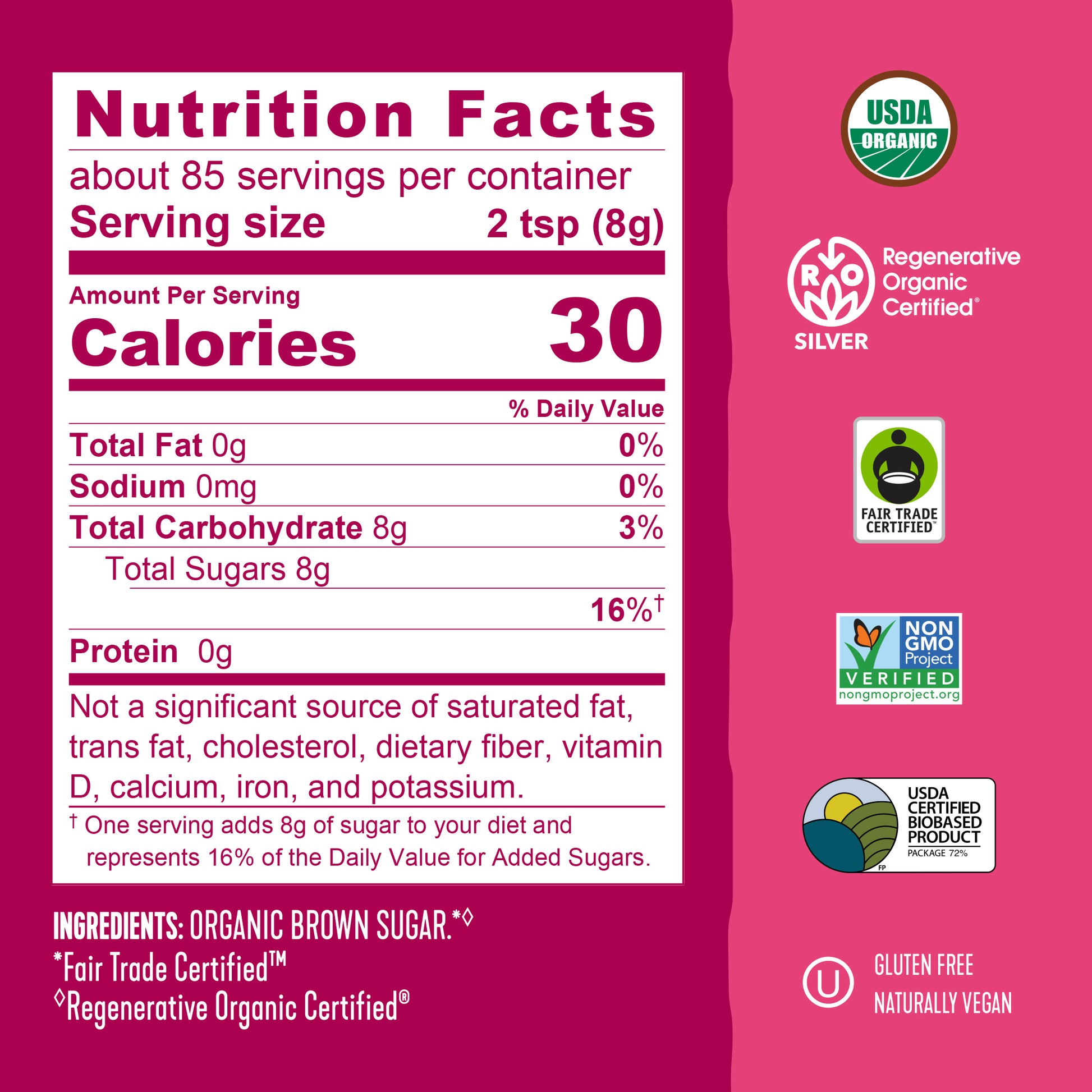 REGENERATIVE ORGANIC CERTIFIED® LIGHT BROWN SUGAR