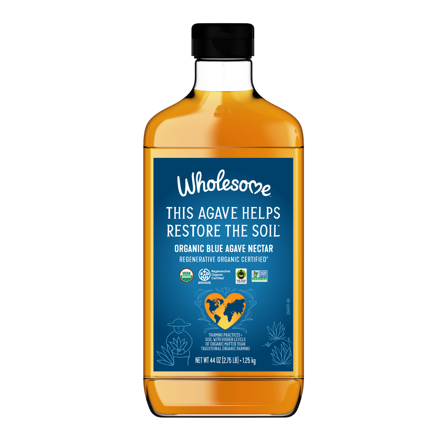Wholesome Blue Agave 1 Pack front view;Size_44oz - 1 Pack