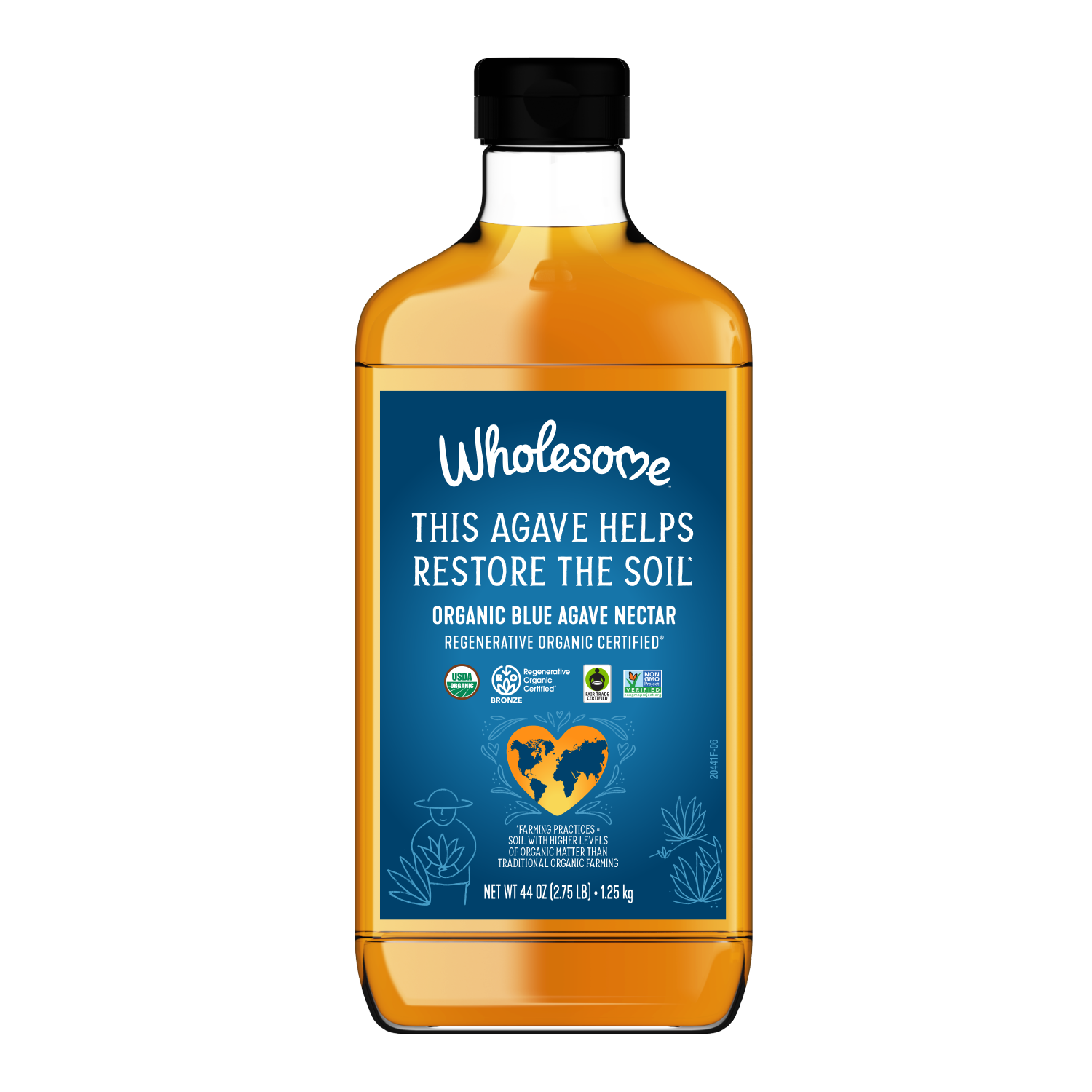 Wholesome Blue Agave 1 Pack front view;Size_44oz - 1 Pack