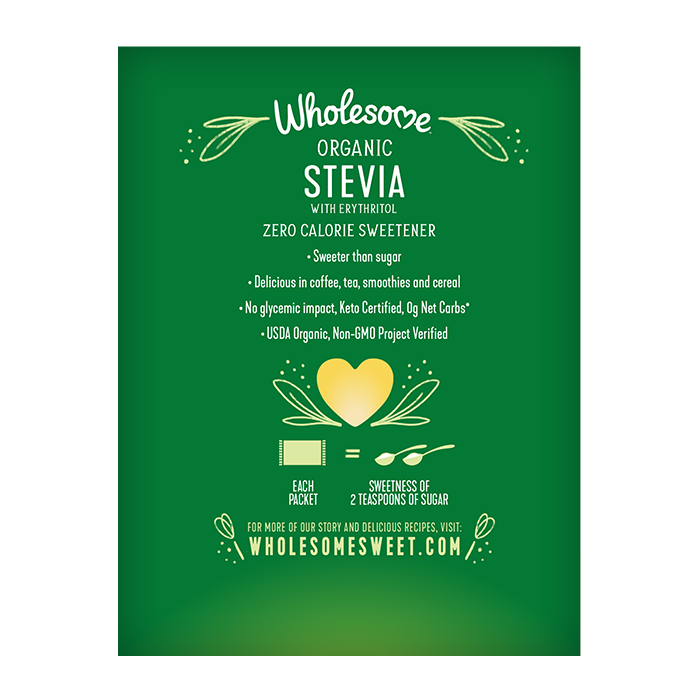 Wholesome Stevia 6 Pack back view;Size_35ct - 6 Pack