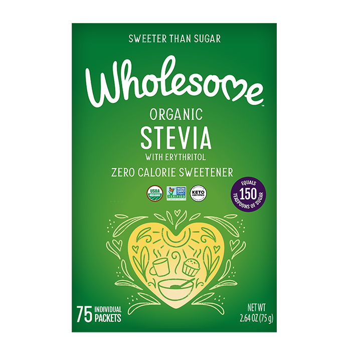 Wholesome Stevia 1 Pack front view;Size_75ct - 1 Pack