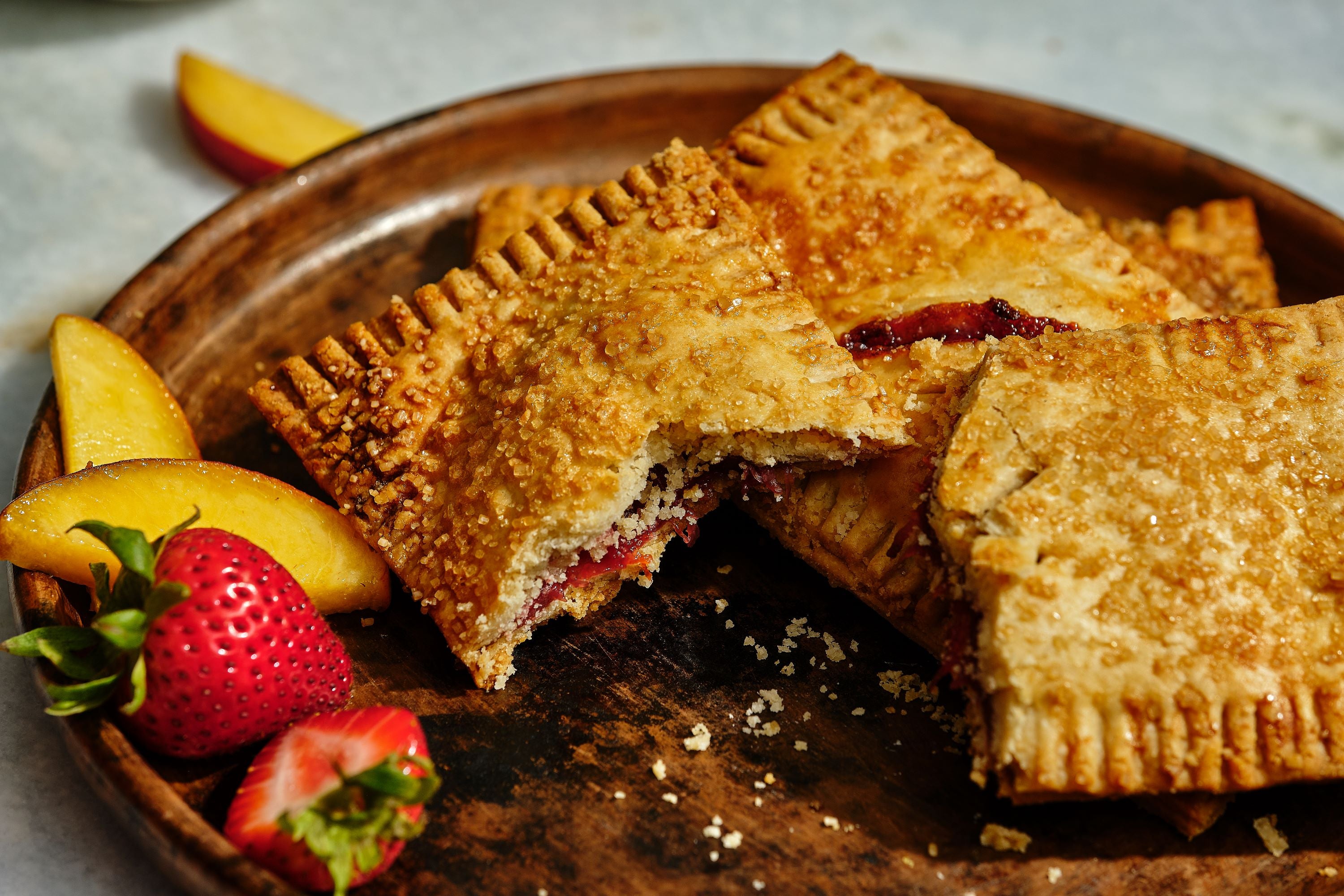 STRAWBERRY AND PEACH HAND PIES