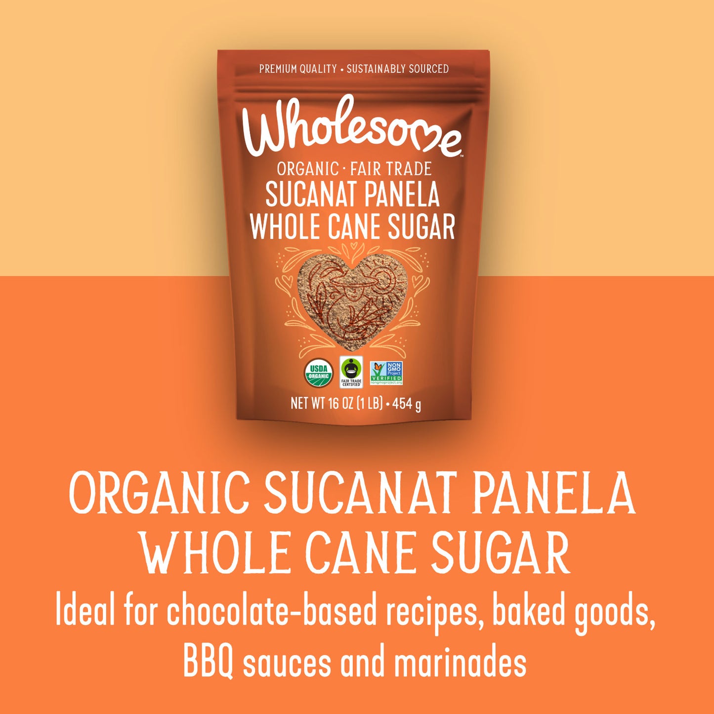 ORGANIC FAIR TRADE SUCANAT PANELA WHOLE CANE SUGAR