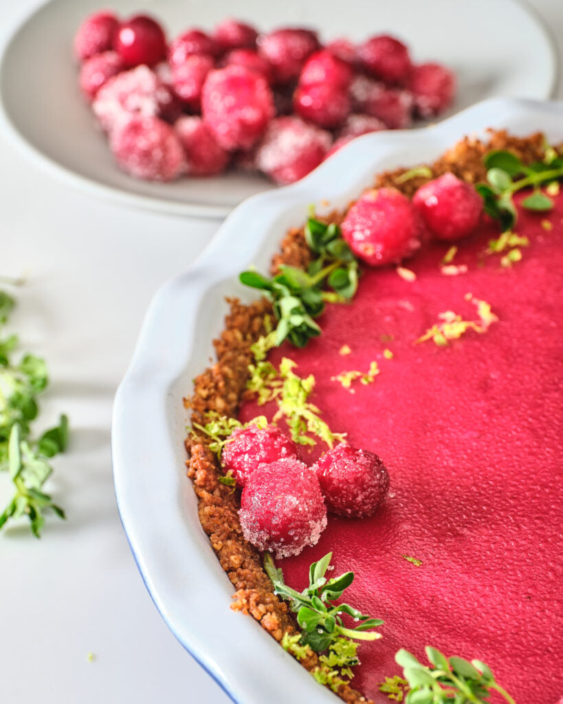 CRANBERRY LIME GINGER PIE