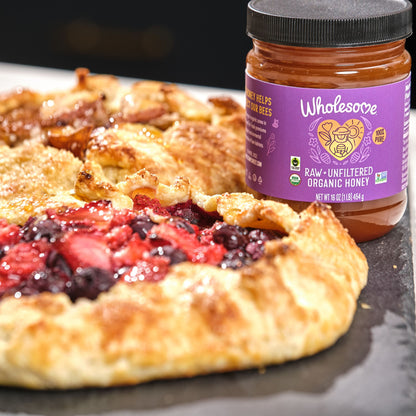 ORGANIC FAIR TRADE RAW UNFILTERED HONEY JAR