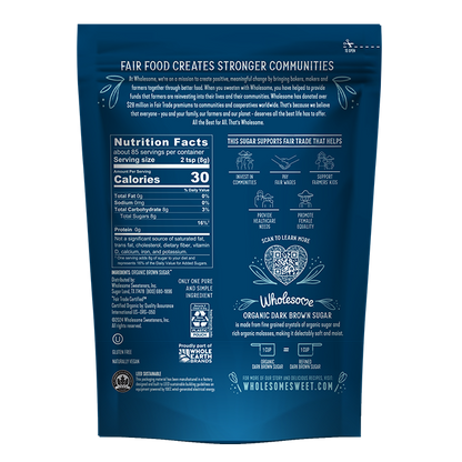 ORGANIC FAIR TRADE DARK BROWN SUGAR
