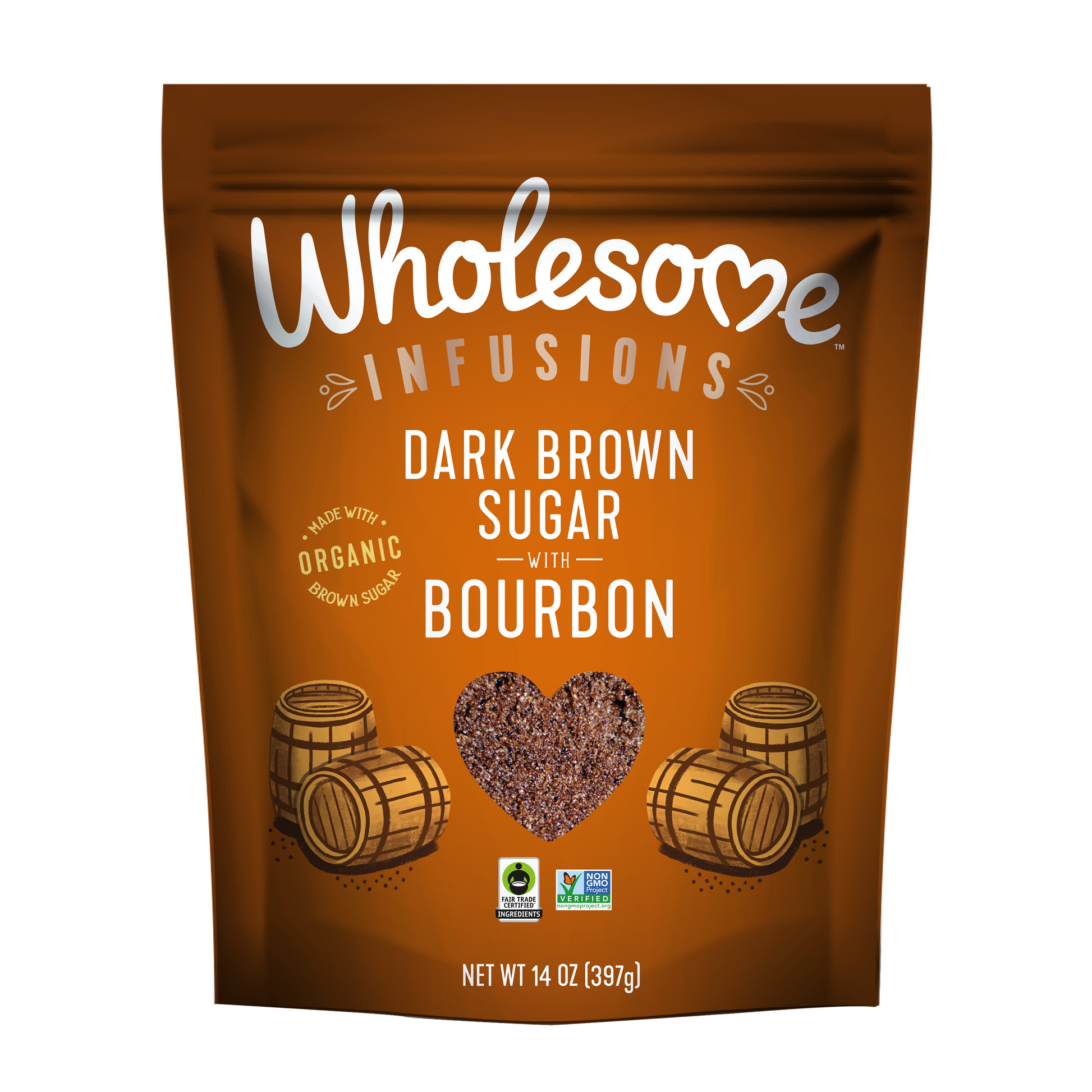 Wholesome Bourbon Sugar 1 Pack front view
