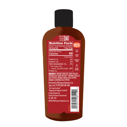 ORGANIC AGAVE NECTAR WITH HOT CHILI PEPPERS