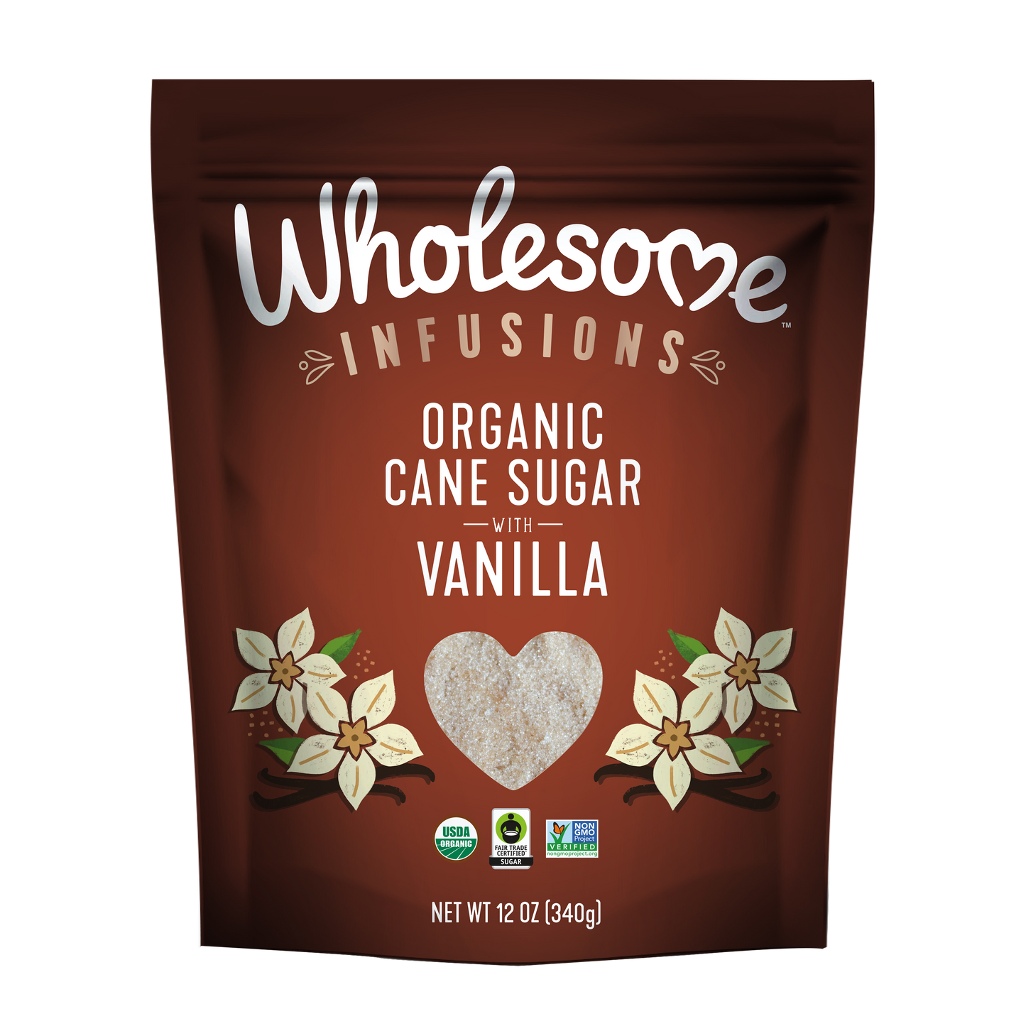 Wholesome Vanilla Sugar 1 Pack front view;Size_12oz - 1 Pack