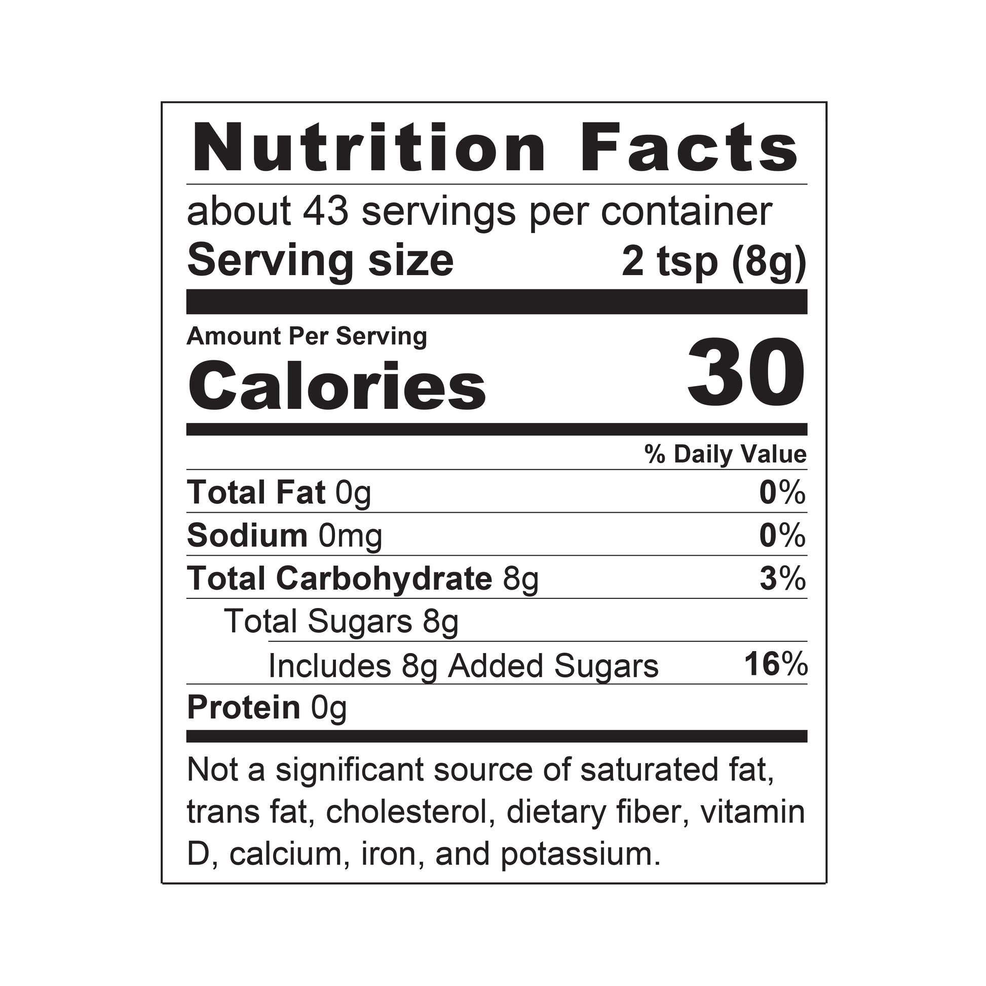 ORGANIC CANE SUGAR WITH VANILLA