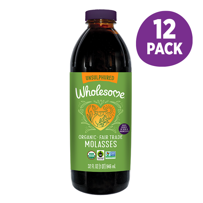 Wholesome Molasses 12 Pack front view;Size_32oz - 12 Pack