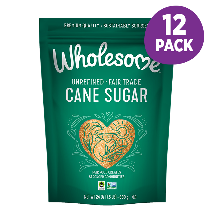 Wholesome Natural Cane Sugar 12 Pack front view;Size_24oz - 12 Pack