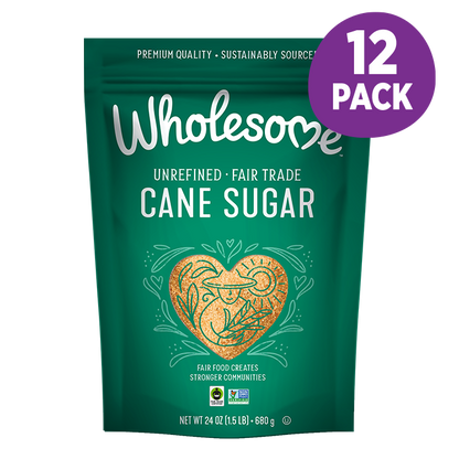 Wholesome Natural Cane Sugar 12 Pack front view