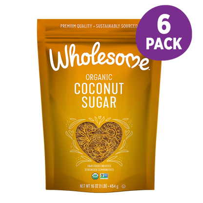 Wholesome Coconut Sugar 6 Pack front view