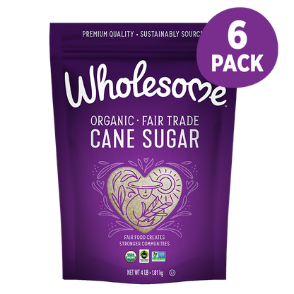 Wholesome Cane Sugar 6 Pack front view