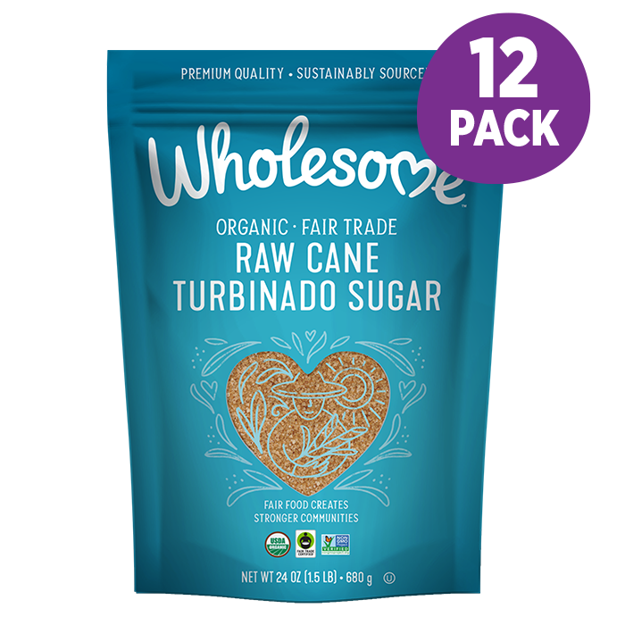 Wholesome Raw Cane Turbinado 12 Pack front view;Size_24oz - 12 Pack